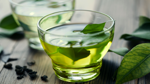 الشاي الأخضر وشاي الزنجبيل