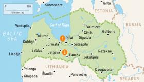 خريطة دولة لاتفيا