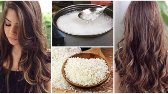 ماء الأرز لتكثيف الشعر