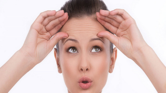 تجاعيد الجبهة