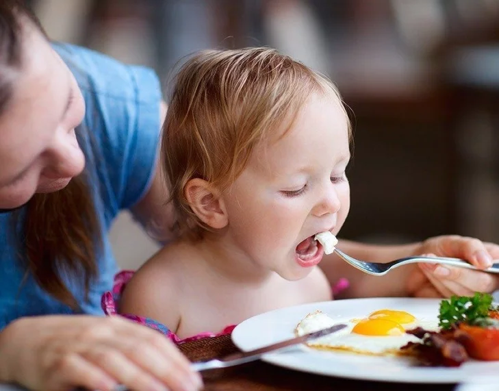 تناول البيض عند الأطفال